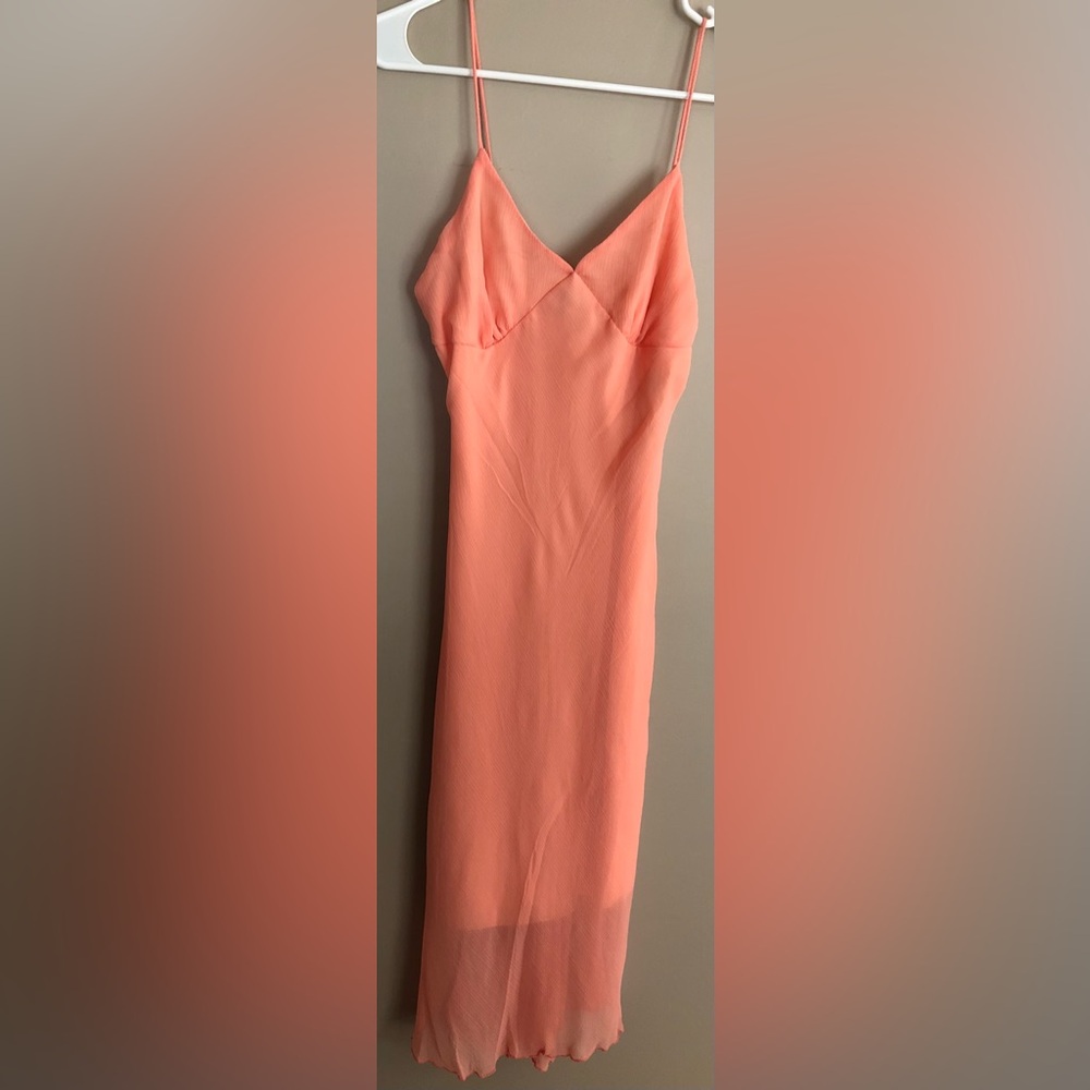 Sexy TWIK Simons Peach Sleeveless Dress  Size S